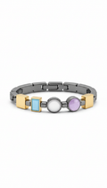 Steel Grey Modular Charm Link Bracelet